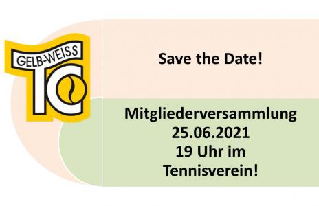 Save the Date: Mitgliederversammlung 2021!